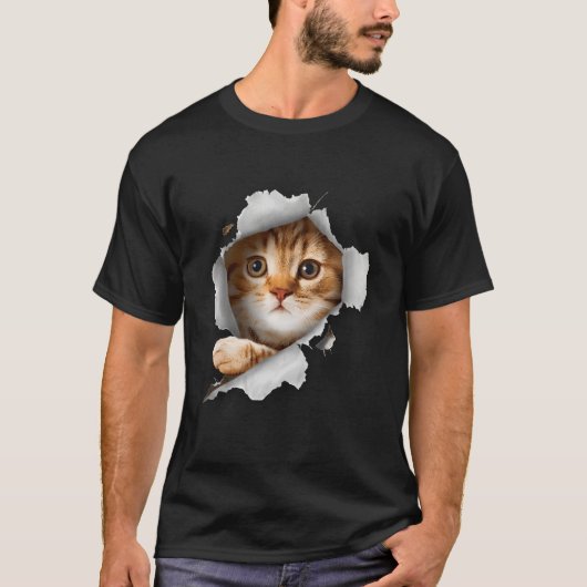 猫ねこ子猫ネコ飼い猫 Tシャツ (正面)