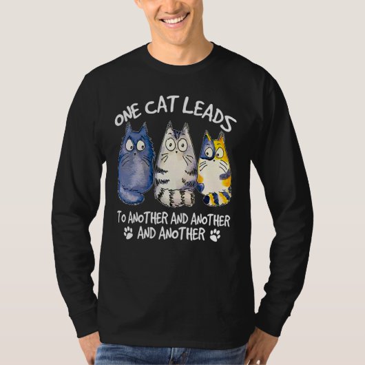 猫ねこ猫二日酔い Tシャツ (正面)