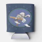 猫のいたずら模様 缶クーラー (裏面)