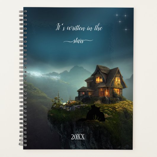 猫のいる天体ファンタジー プランナー手帳 (正面)