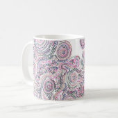 猫のいる「縁結曼荼羅」 コーヒーマグカップ (正面左)