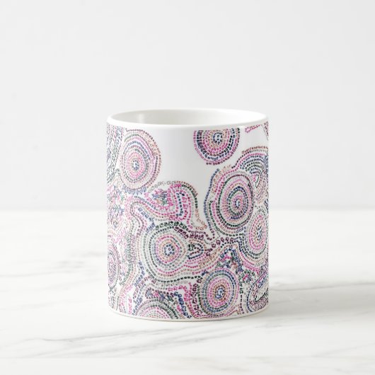 猫のいる「縁結曼荼羅」 コーヒーマグカップ (中央)