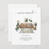 猫のおしゃれな動きのお知らせ引っ越しました (正面/裏面)