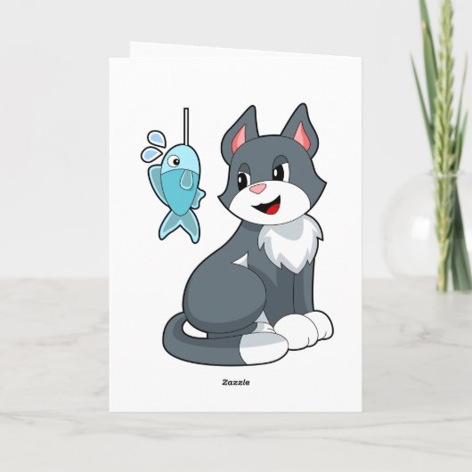 猫のおとり魚 カード (裏面)