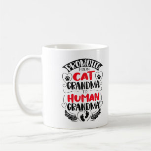 猫のおばあちゃんから人間のおばあちゃんに昇進 コーヒーマグカップ