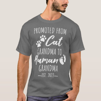 猫のおばあちゃんから人間のおばあちゃん妊娠悩み Tシャツ