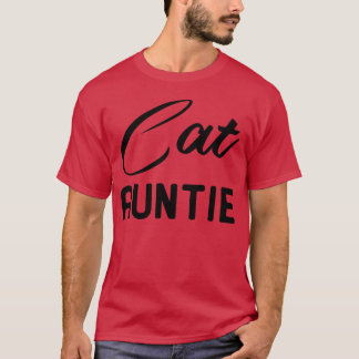 猫のおばさん 楽しい 猫の娘 Tシャツ