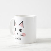 猫のおばちゃん コーヒーマグカップ (正面左)