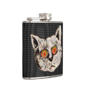 猫のおもしろいらせん目 フラスク (右)