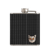 猫のおもしろいらせん目 フラスク (裏面)