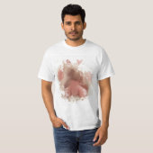 猫のおもしろいアートワーク Tシャツ (正面フル)