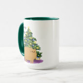 猫のおもしろいクリスマス・チェックリスト マグカップ (正面左)