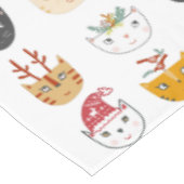 猫のおもしろいクリスマス テーブルクロス (アングル)