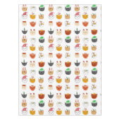 猫のおもしろいクリスマス テーブルクロス (正面)