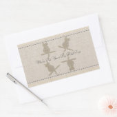 猫のおもしろいクレフスター工芸品のステッカー 長方形シール (封筒)