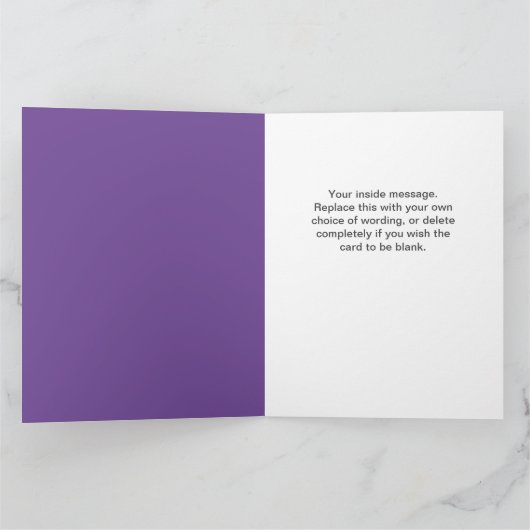 猫のおもしろいデザインが目的の誕生日 カード (内部)