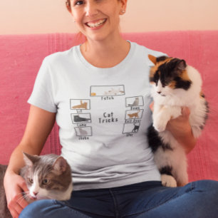 猫のおもしろいトリック Tシャツ