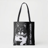 猫のおもしろいトートバッグ トートバッグ (正面)