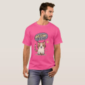 猫のおもしろいハロウィーンのコスチューム猫好き Tシャツ (正面フル)