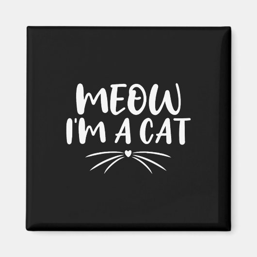 猫のおもしろいハロウィーンの衣装カップル202 マグネット (正面)
