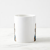 猫のおもしろいマグ コーヒーマグカップ (中央)