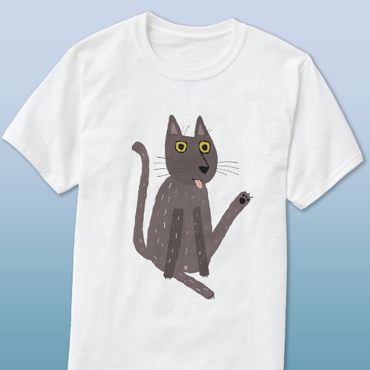 猫のおもしろいユーモア Tシャツ