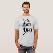 猫のおもしろい引用文 Tシャツ (正面フル)