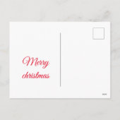 猫のおもしろい木のクリスマス シーズンポストカード (裏面)