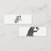 猫のおもしろい自撮り-背景色の選択 スキニー名刺 (正面/裏面)