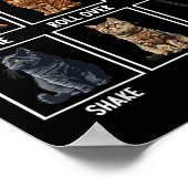 猫のおもしろい芸 ポスター (角)