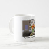 猫のおもしろい贈り物と収集品 コーヒーマグカップ (正面左)