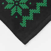 猫のおもしろい醜いクリスマスセーター猫の醜いクリス フリースブランケット (角)