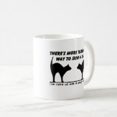 猫のおもしろマグカップのユーモアの皮を剥いで下さい コーヒーマグカップ (正面右)