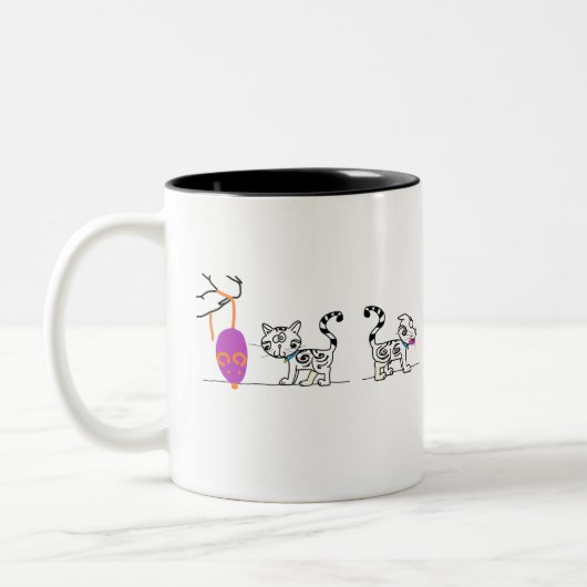 猫のおもちゃ – マグカップ (左)