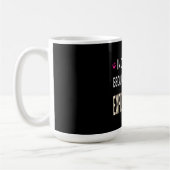 猫のおやつ代がかさむので働いてるのさ コーヒーマグカップ (左)