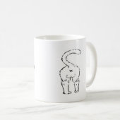 猫のお尻のコーヒー・マグ コーヒーマグカップ (正面右)