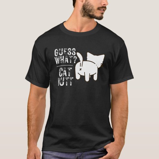 猫のお尻 猫の飼い主 猫好き 猫グッズ ギフト Tシャツ (正面)