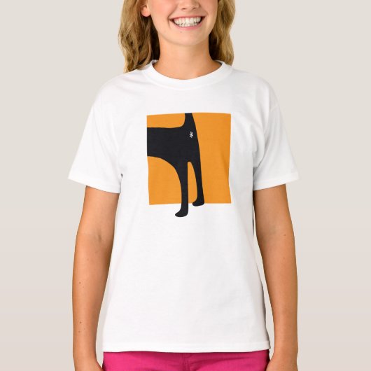 猫のお尻 Tシャツ (正面)