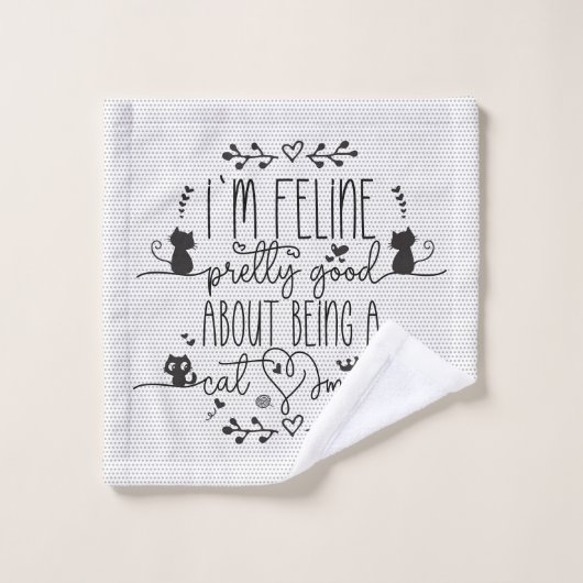 猫のお母さかわいらしんが可愛い バスタオルセット (ウォッシュタオル)