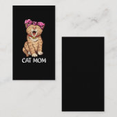 猫のお母さんバンダナかわいい子猫好き 名刺 (正面/裏面)