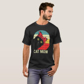 猫のお母さん ネコ母の日 ネコのママへ Tシャツ (正面フル)