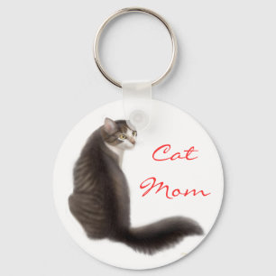 猫のお母さんKeychain キーホルダー