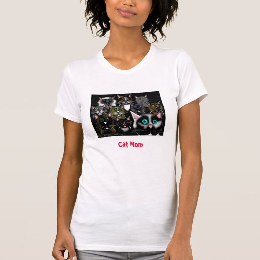 猫のお母さんv.2 tシャツ (正面)