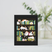 猫のお洒落書棚 サンキューカード (スタンド正面)