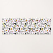 猫のお洒落顔パターン ヨガマット (正面(横))