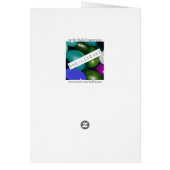 猫のお洒落風船がノテ空白のカード内 (裏面)