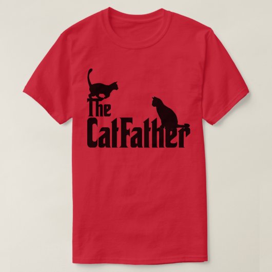 猫のお父さん1 Tシャツ (デザイン正面)
