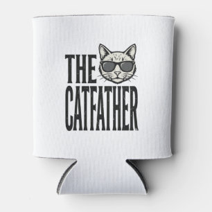 猫のお父さん ヴィンテージ 猫 引用 柄 Tシャツ_1 缶クーラー