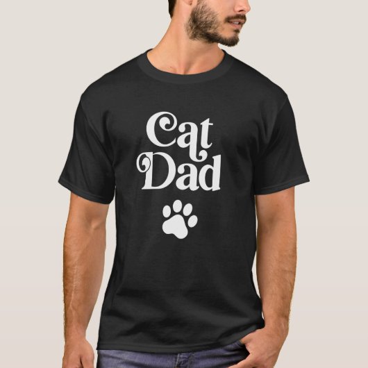 猫のお父さん Tシャツ (正面)