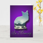 猫のお見舞いカードを紛失したことを聞いてごめんなさい カード (黄色い花)